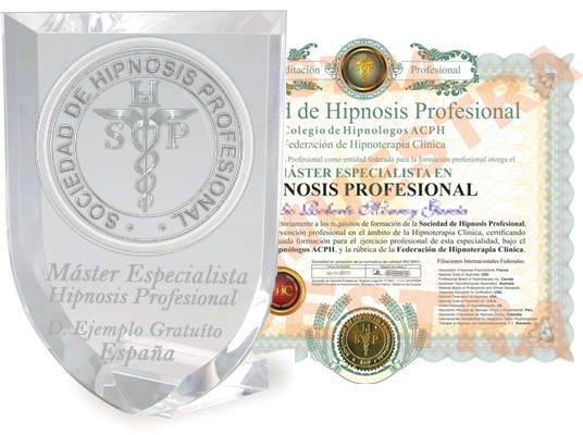 titulo federado master especialista en hipnosis profesional