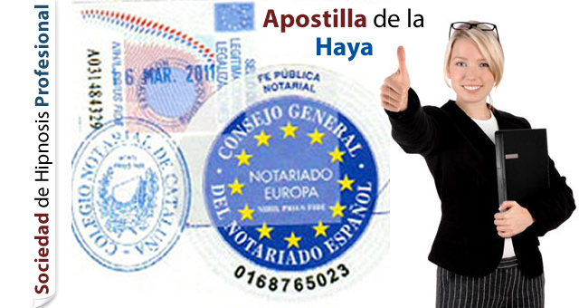 apostilla de la haya para la sociedad de hipnosis profesional