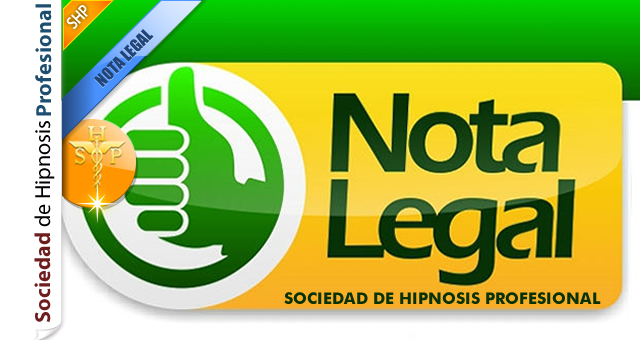 nota legal del Colegio de hipnólogos