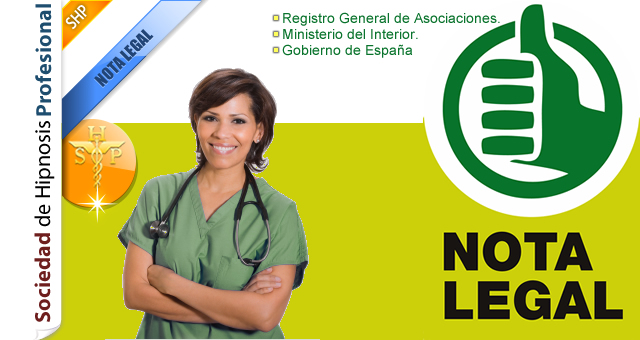 nota legal del Colegio de hipnólogos