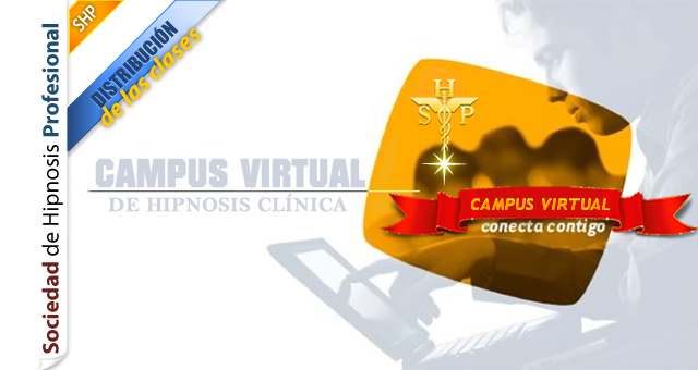 distribución de las clases en el campus virtual hipnosis